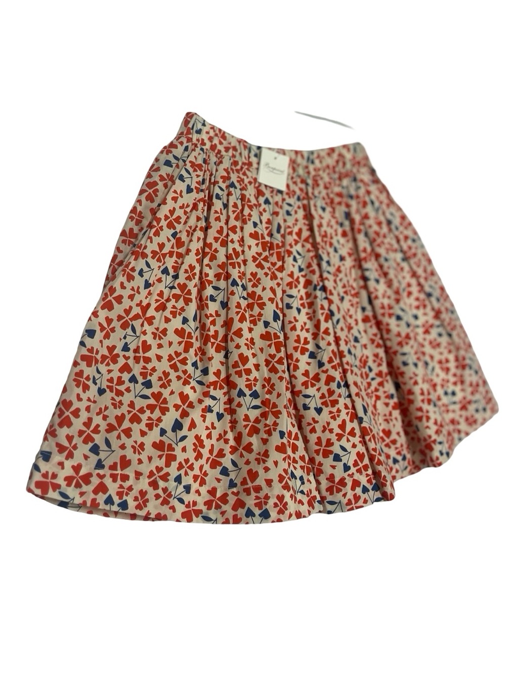 NWT Bonpoint Cherry Clover Lined Skirt Sz 8 Family Picture Day Wedding Luxury